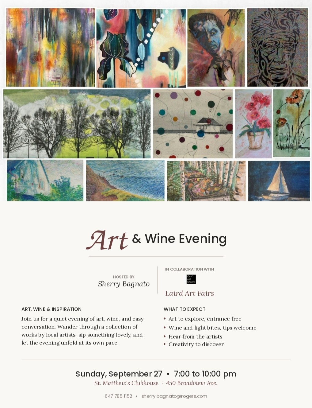 Art & Wine Evening at St. Matthew's Clubhouse