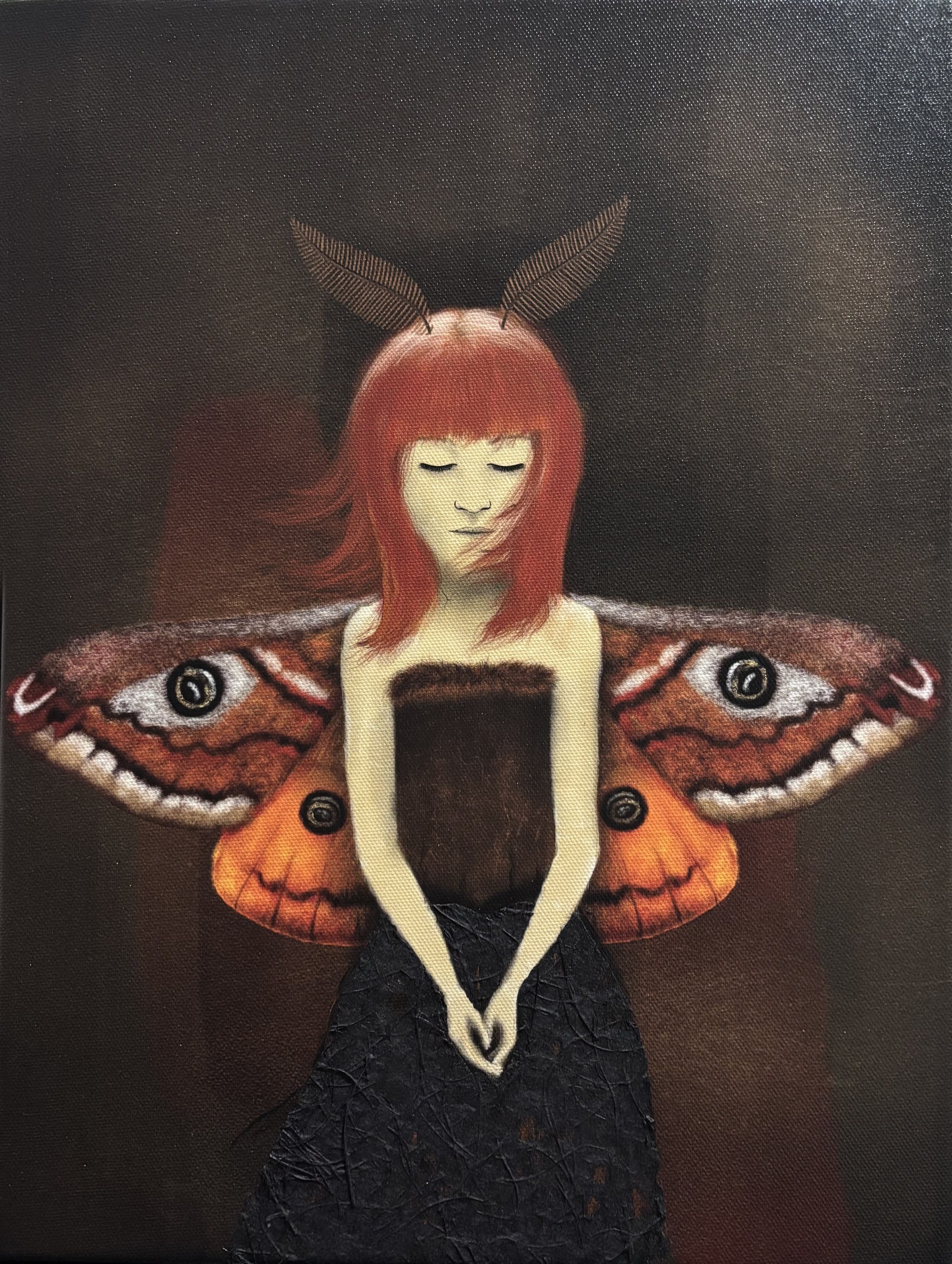 Moth Girl Reflection